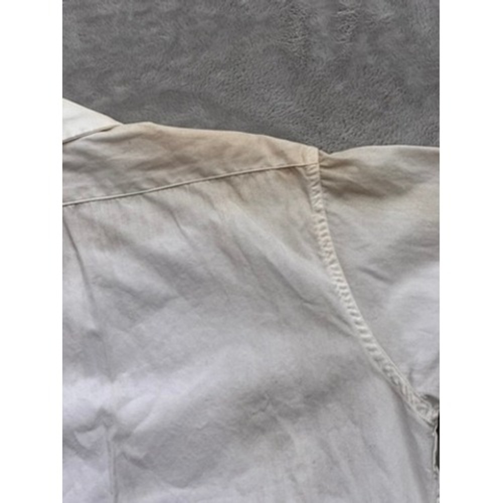 Vintage 1964 US Military Short Sleeve Utility Shirt White DSA-1-3438-64-C Medium - Picture 10 of 11